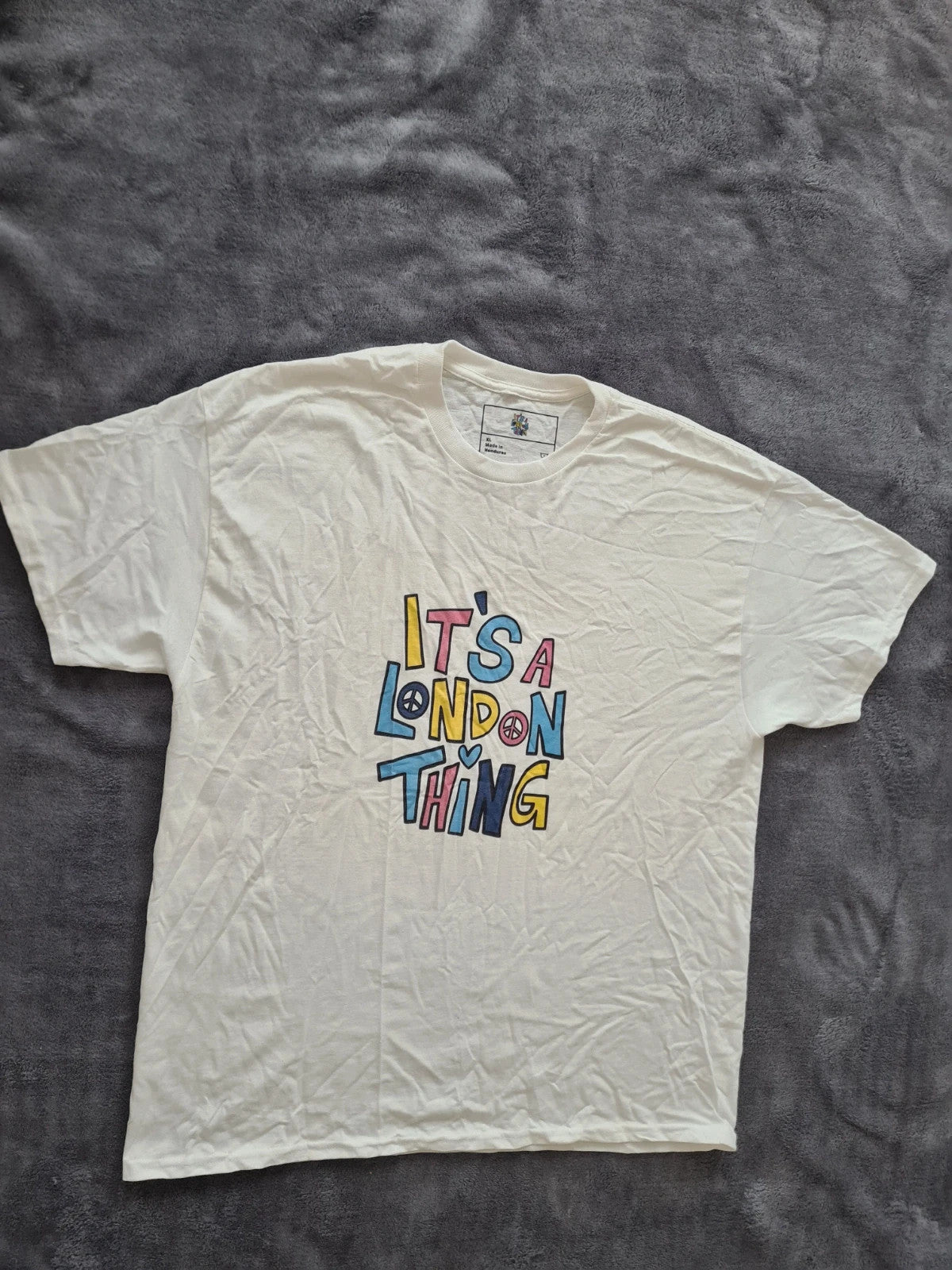 Edition tee It's a London thing print white cotton casual T-shirt short sleeve XL unisex