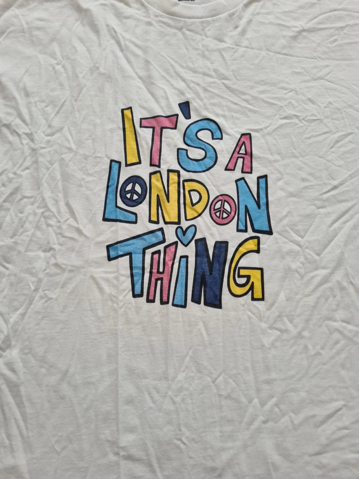 Edition tee It's a London thing print white cotton casual T-shirt short sleeve XL unisex