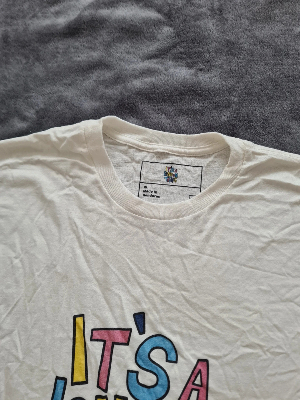 Edition tee It's a London thing print white cotton casual T-shirt short sleeve XL unisex