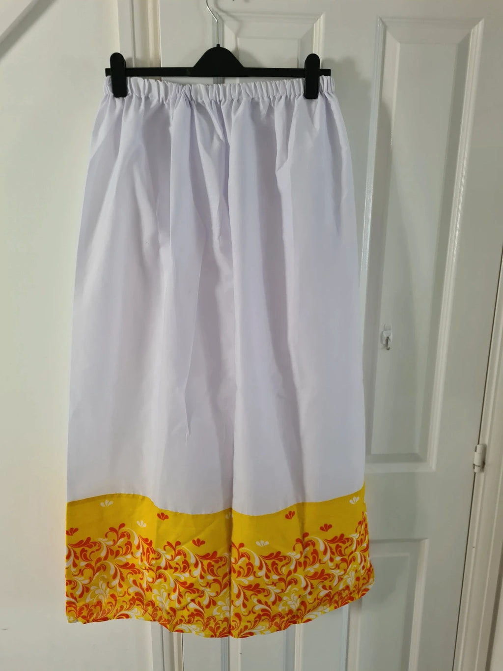 African women embroidered floral lace long dress skirt casual wedding white orange plus size 4XL/20