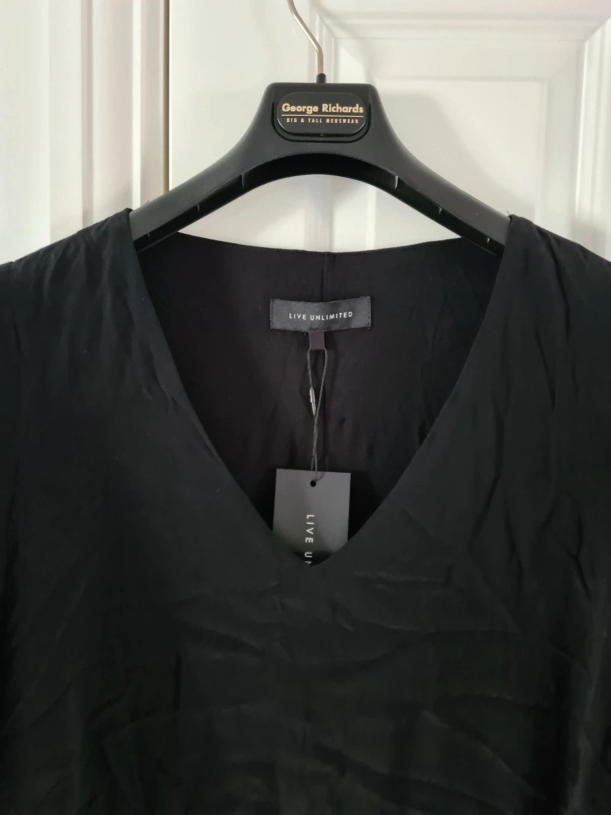 Live unlimited women viscose black sequin trim angel sleeve midi dress woven plus size 5XL/22