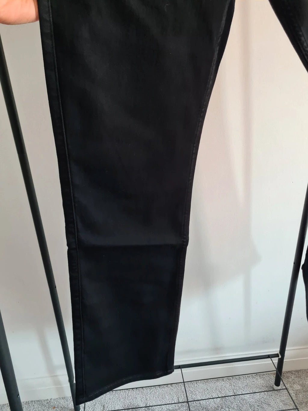 Hollister men Just like knit cotton slim straight stretch black jeans trousers W32L30