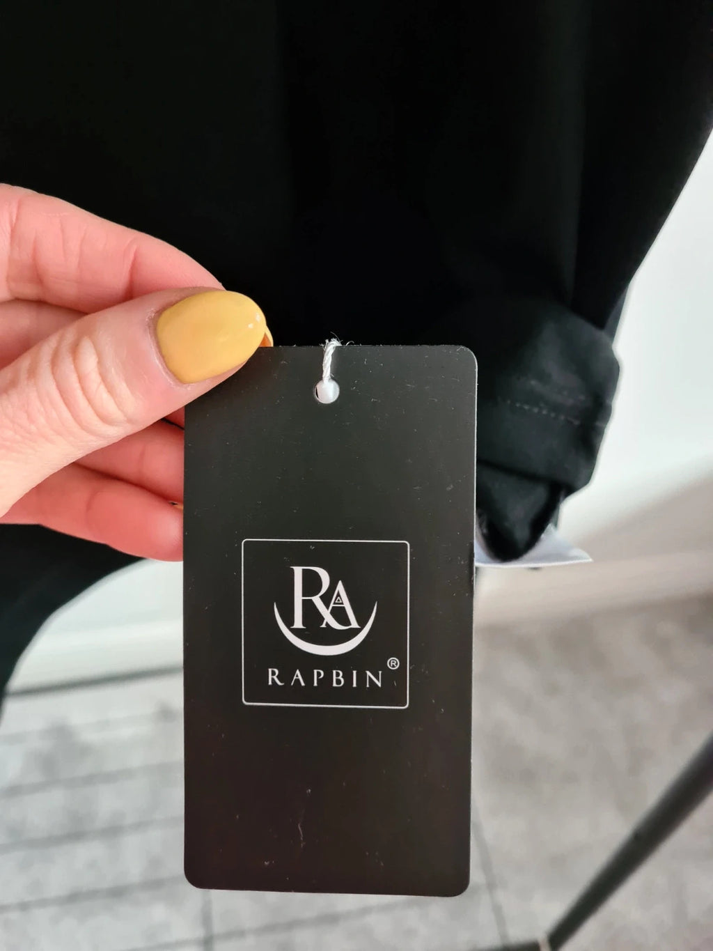 Rapbin women black cotton essentials tee short sleeve oversized T-shirt casual top plus size 3XL/18