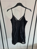 Shein women black bodycon lace mini dress sleeveless night out party dress M/10