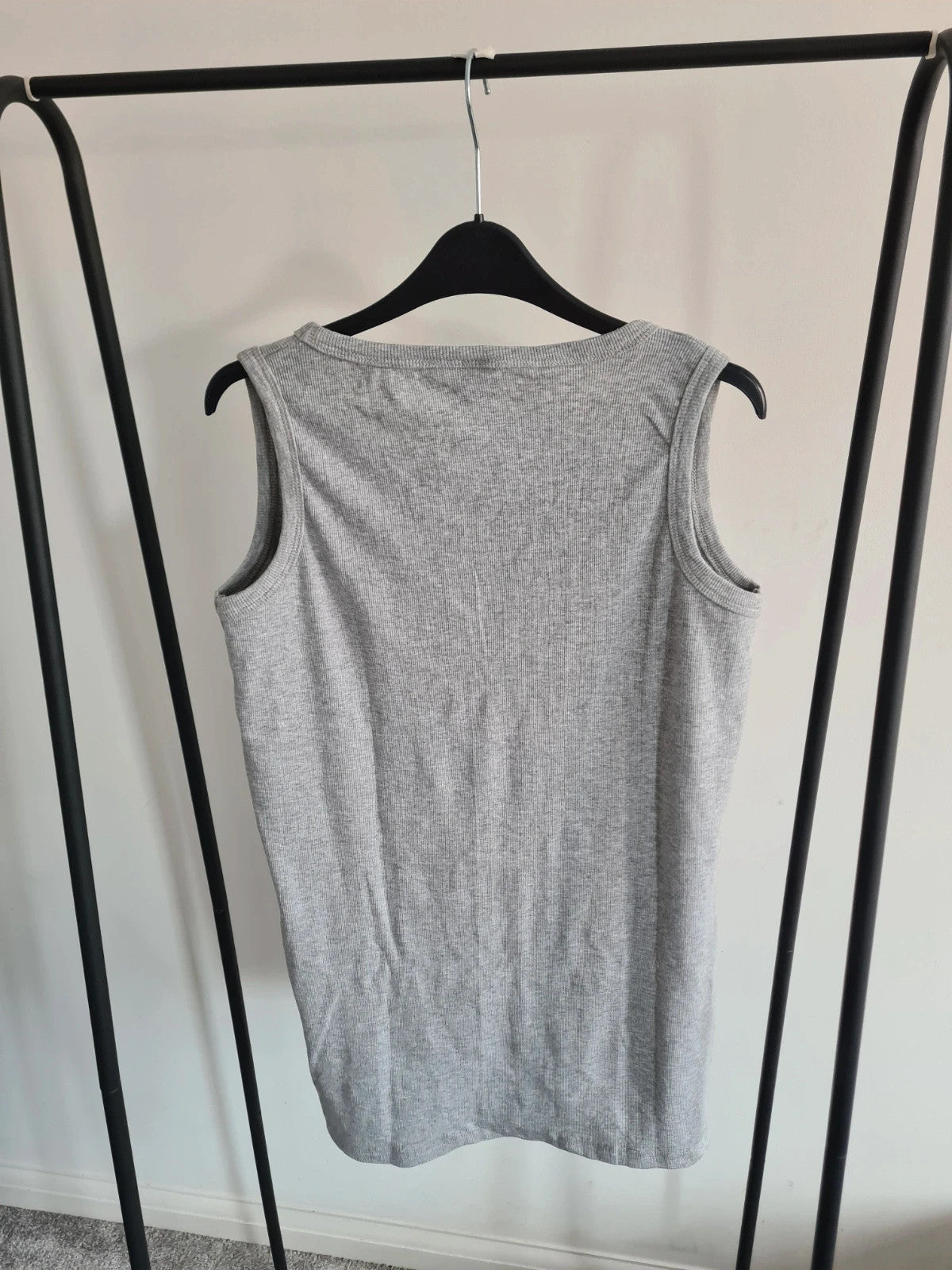 Cotton works boys teen 15/16y classic cotton vest top blue/grey sleeveless casual XS/S