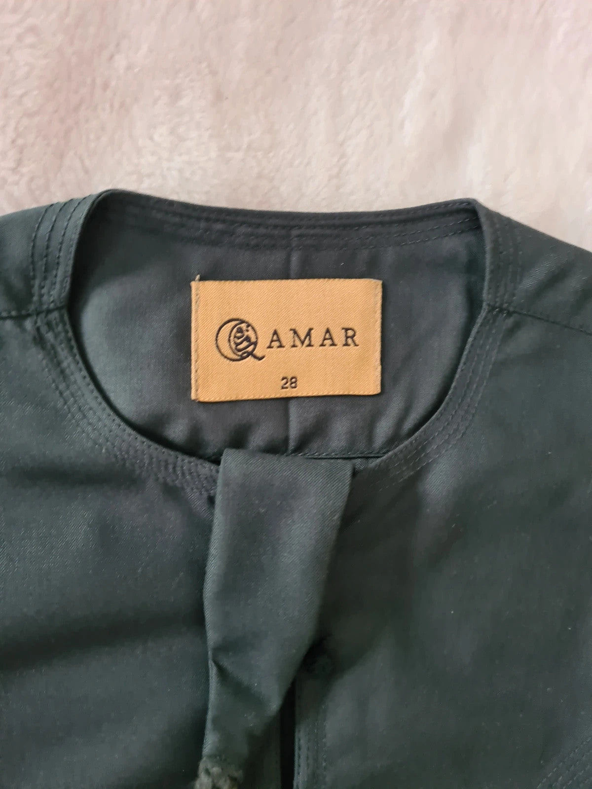 Amar boys Omani tassel thobe jubba islamic dark green timeless formal size 28