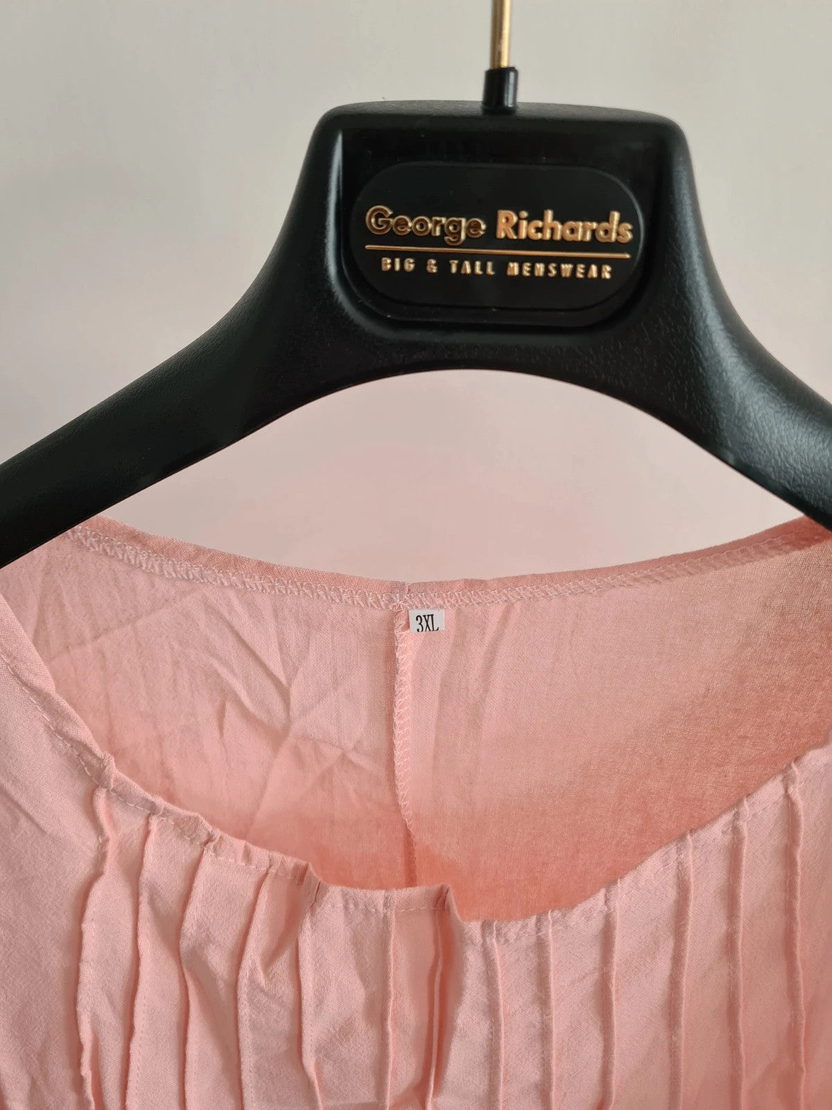Shein women crew neck top 3/4 sleeve T-shirt rose lightweight casual blouse plus size 3XL/18