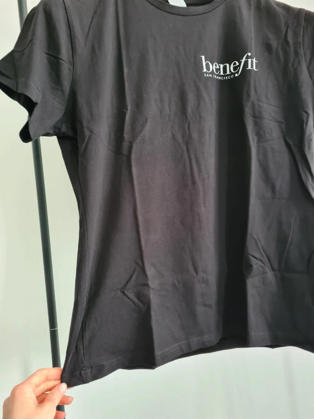 Skinnifit women 2pcs classic solid black benefit logo T-shirt print tee casual 2XL/16