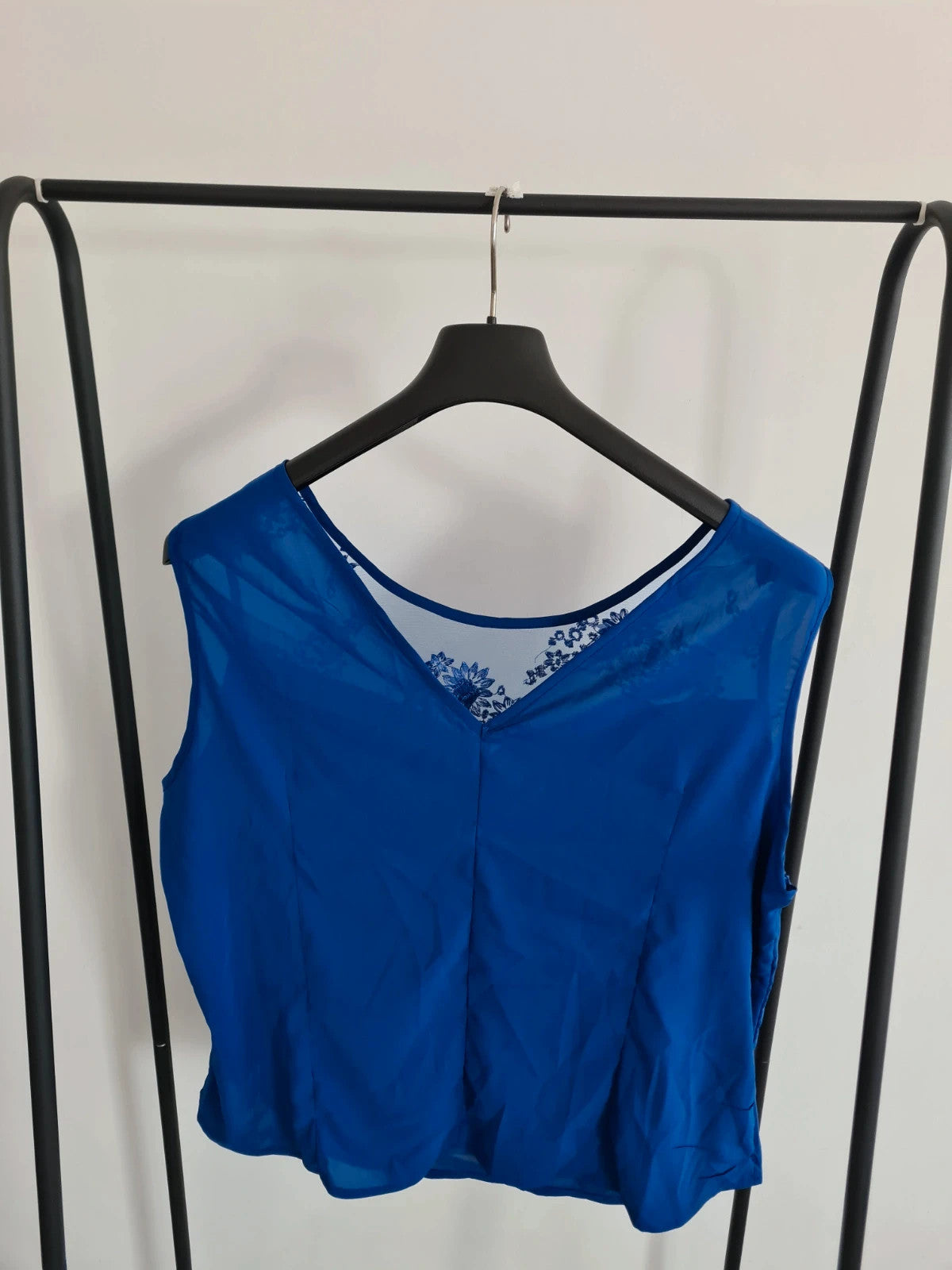 Shein women 2pcs solid blue elegant 3/4 sleeve cardigan lace necklace top weeding plus size 4XL/20