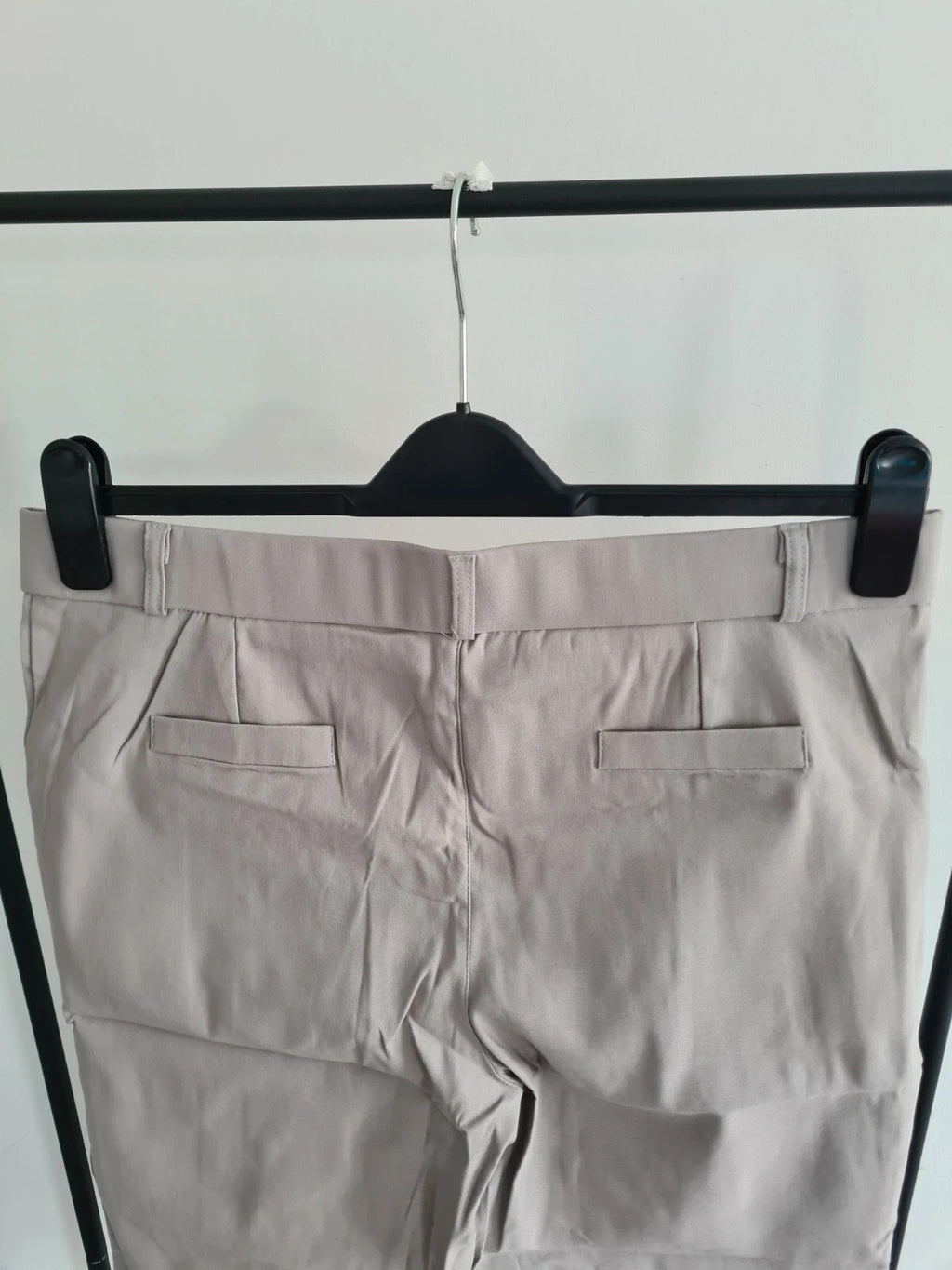 Shein women grey knee length shorts elasticated waistband with pockets stretch casual XL/14