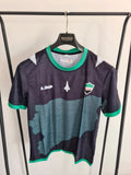 Shein men sport football club T-shirt navy/green L short sleeve activewear