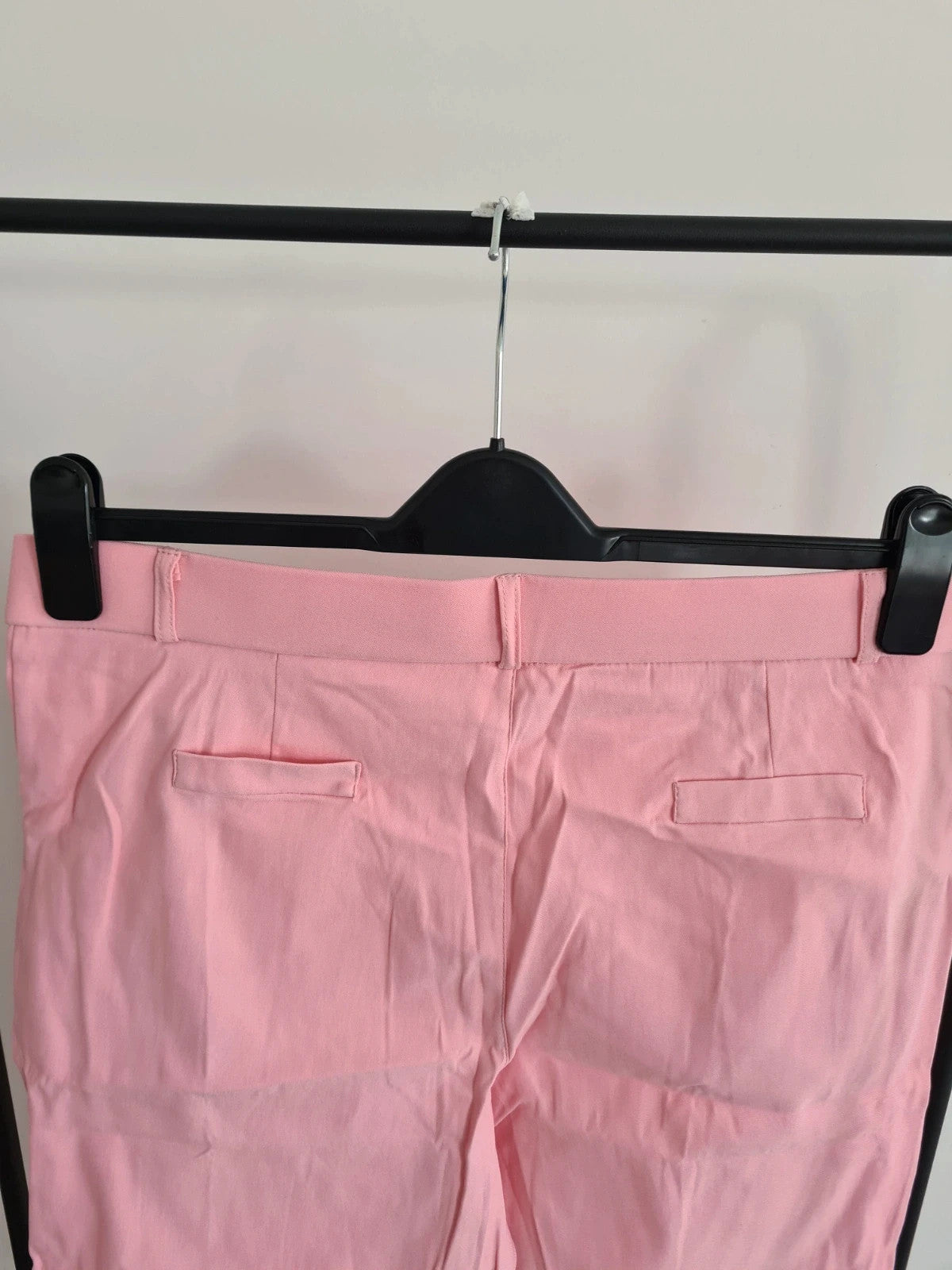 Shein women pink knee length shorts elasticated waistband with pockets stretch casual XL /UK14