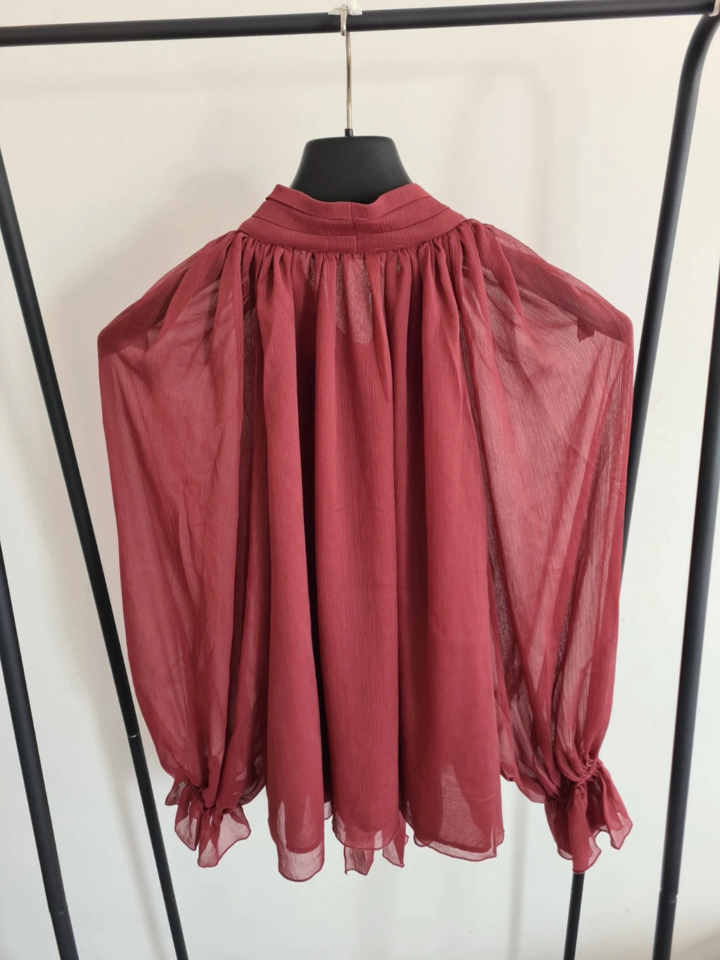 V by Very women tie neck ruffle long sleeve blouse button through formal office XXL/16