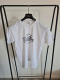 Men's classic cotton T-shirt trap time print casual short sleeve tee M
