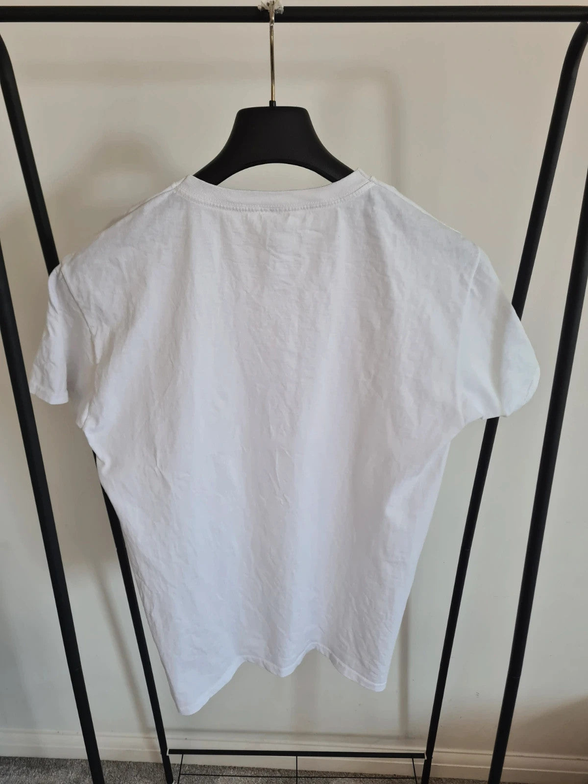 Men's classic cotton T-shirt trap time print casual short sleeve tee M