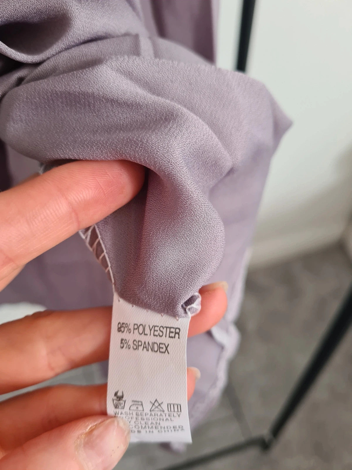 Shein women purple/lilac blouse short sleeve V-neck 3/4zip top lightweight casual 4XL/20