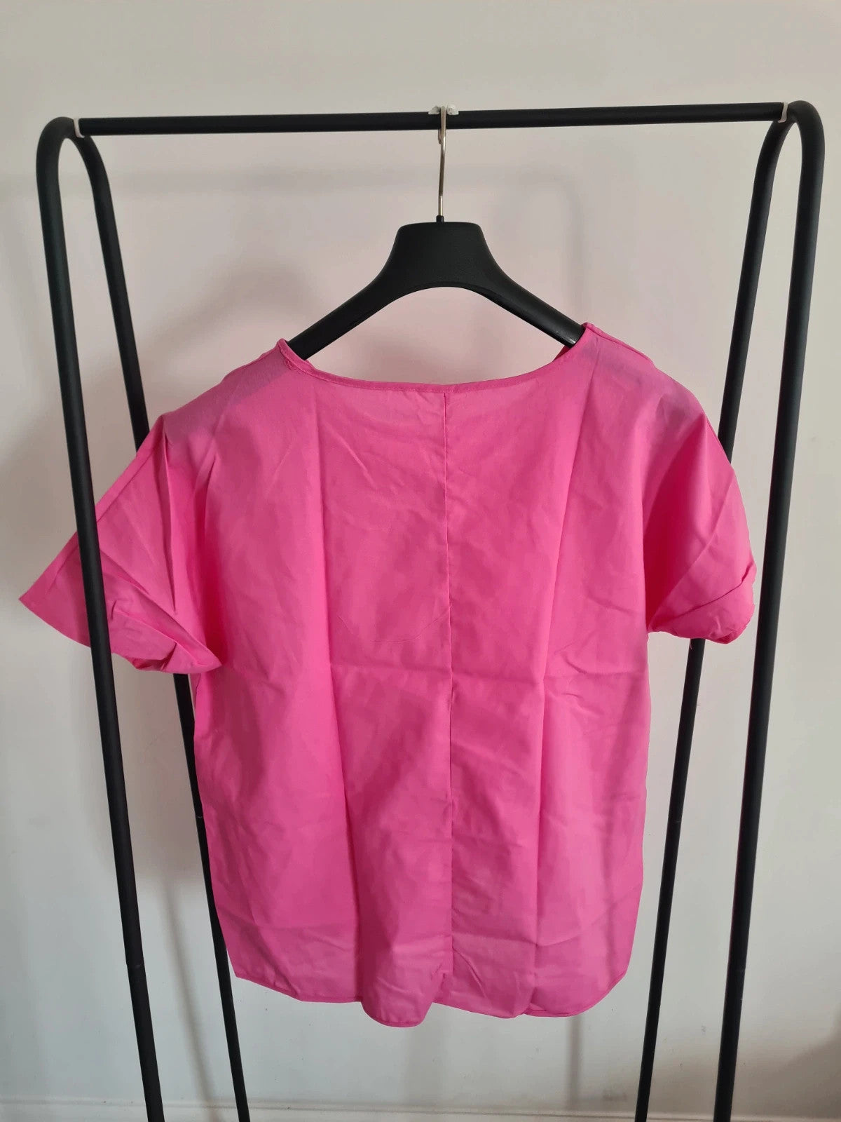 Shein women pink short sleeve top crew neck T-shirt  casual 2XL/16