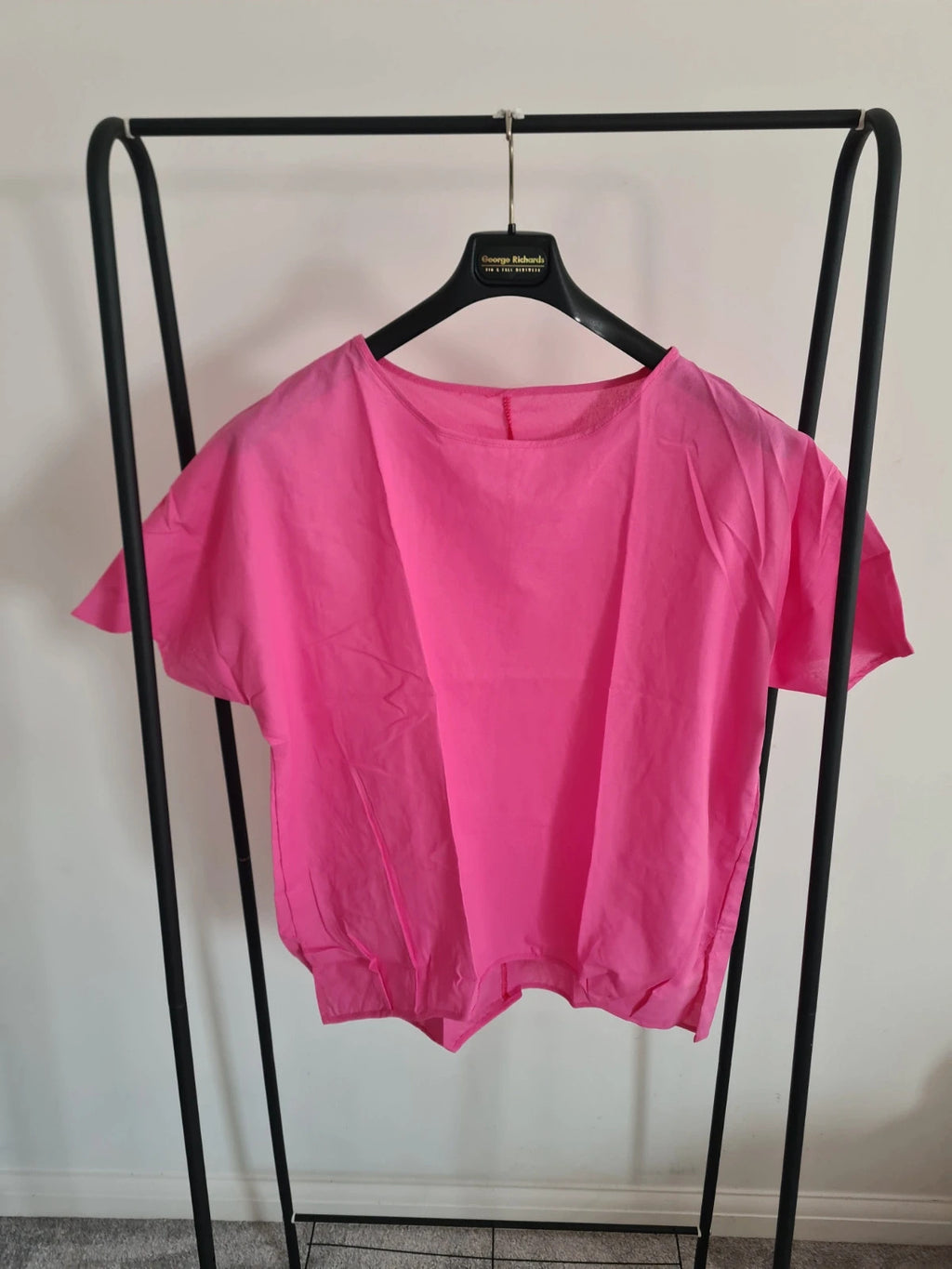 Shein women pink short sleeve top crew neck T-shirt  casual 2XL/16