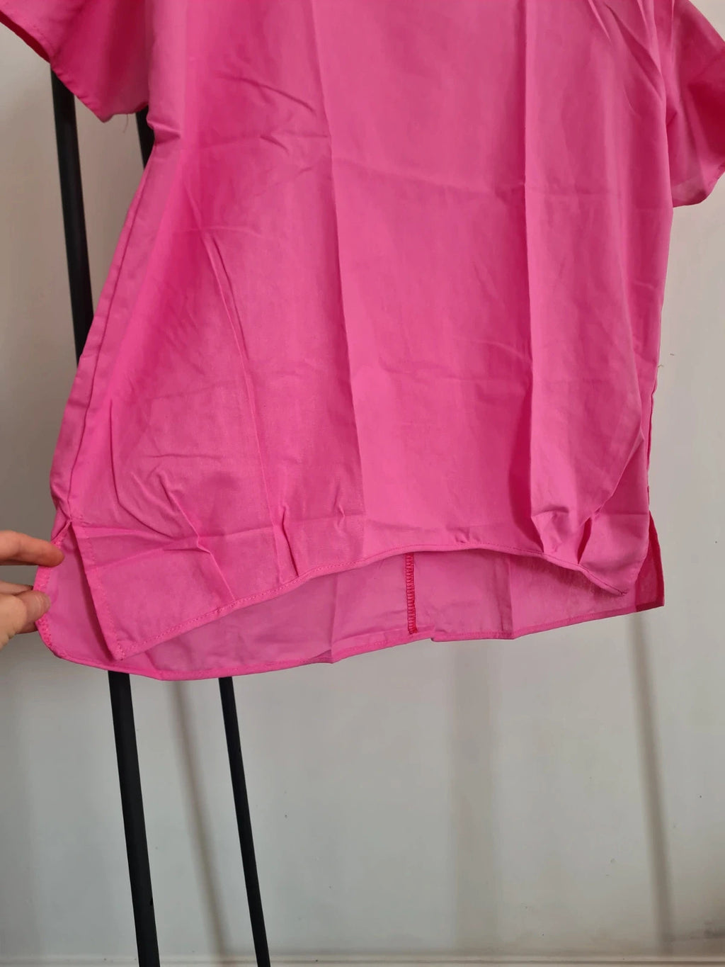 Shein women pink short sleeve top crew neck T-shirt  casual 2XL/16