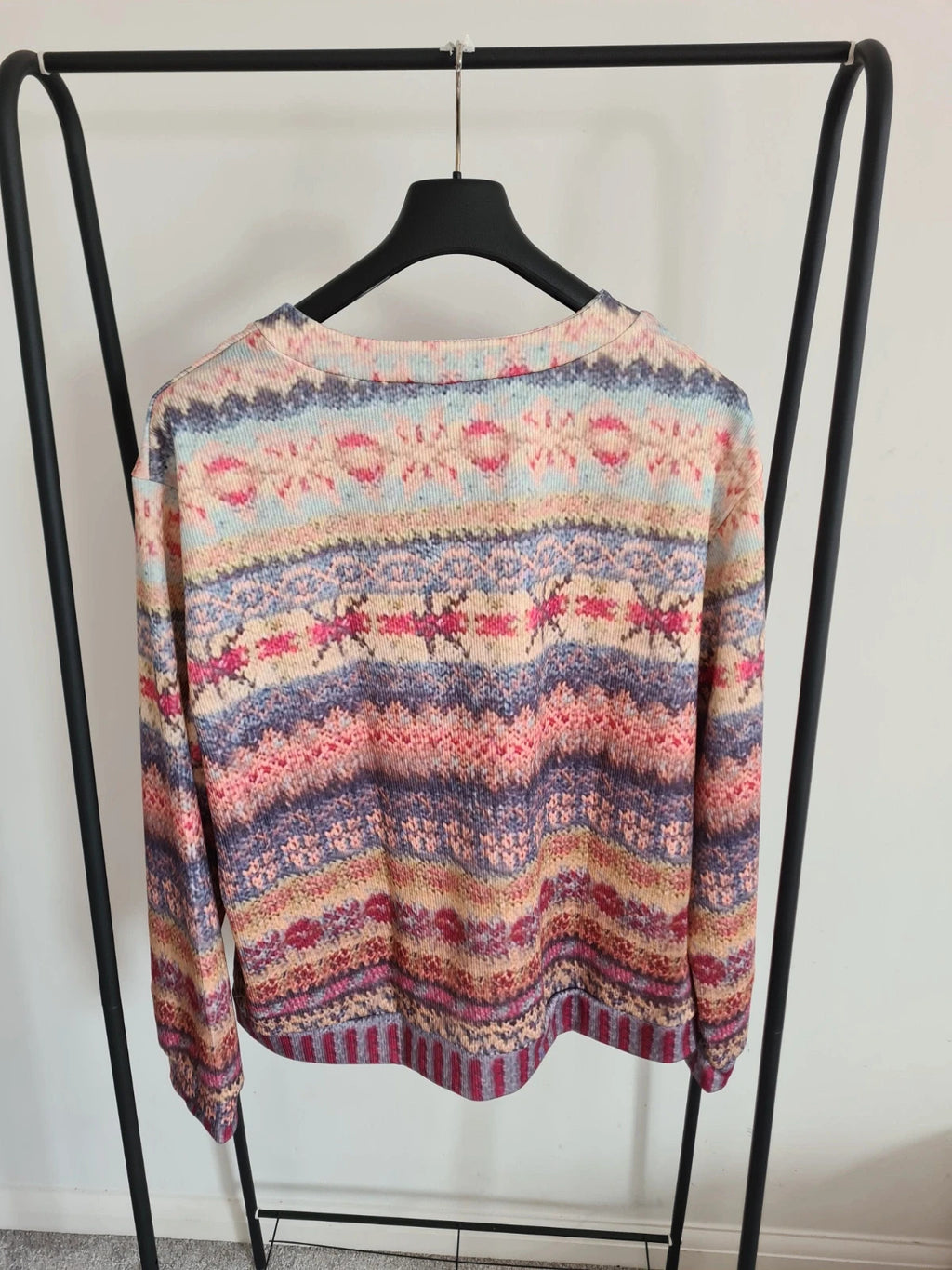 Shein womens large cardigan lightweight sweaters button up floral print multicolours casual 5XL/22