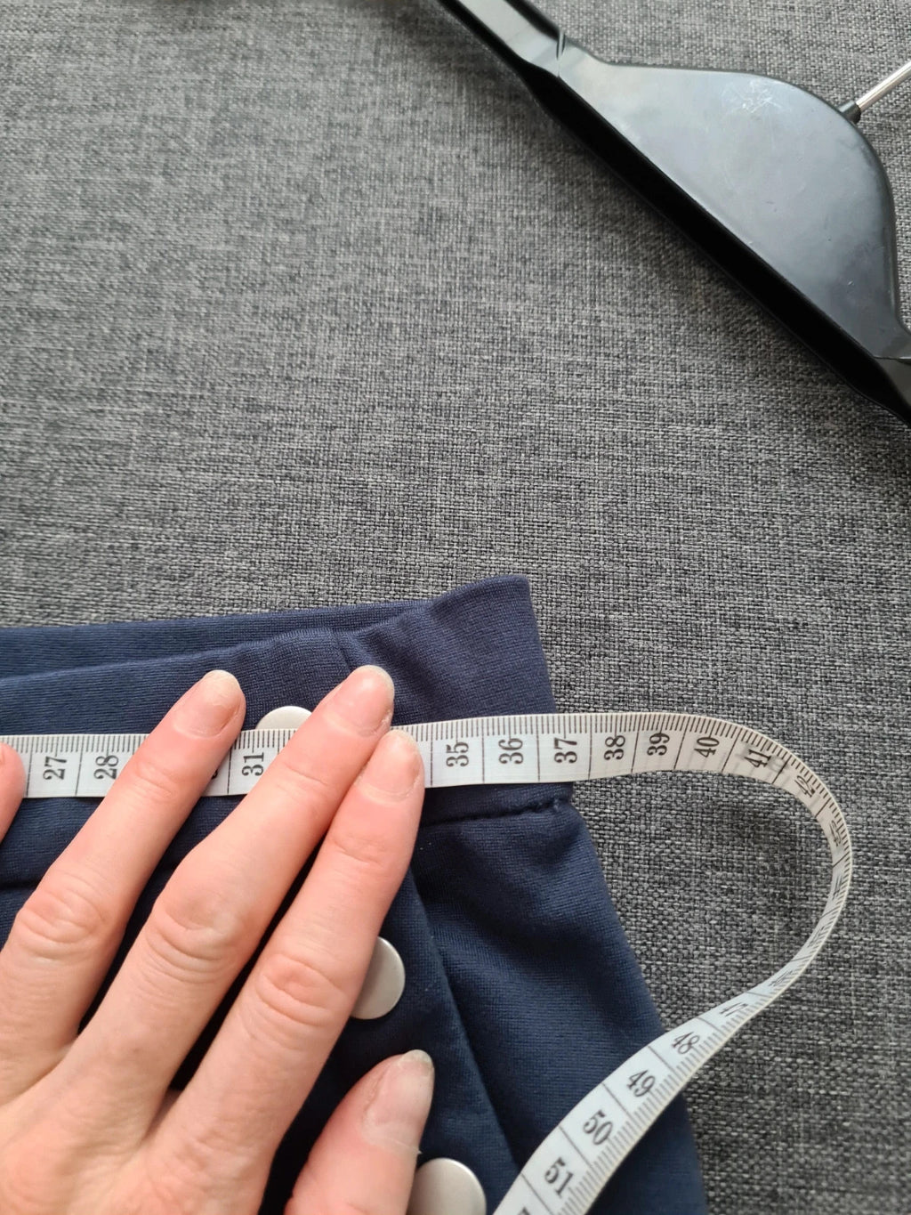 Wynne Layers women navy straight leg sailor pants elastic waistband pockets casual lounge trousers S