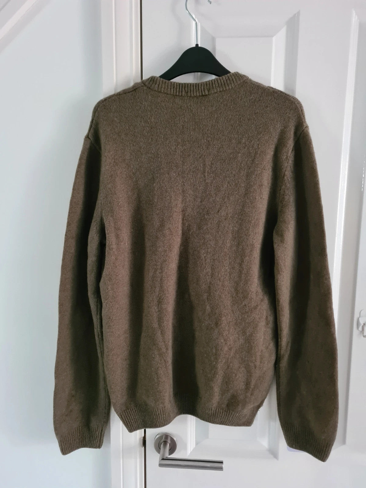 Timberland men philips brook crewneck cable-knit wool blend jumper green/khaki regular casual S