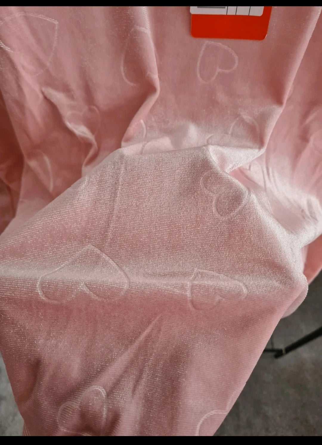 Snugglo women pyjamas set soft velour jumper pants nightwear loungewear pink hearts 2XL-3XL/16-18