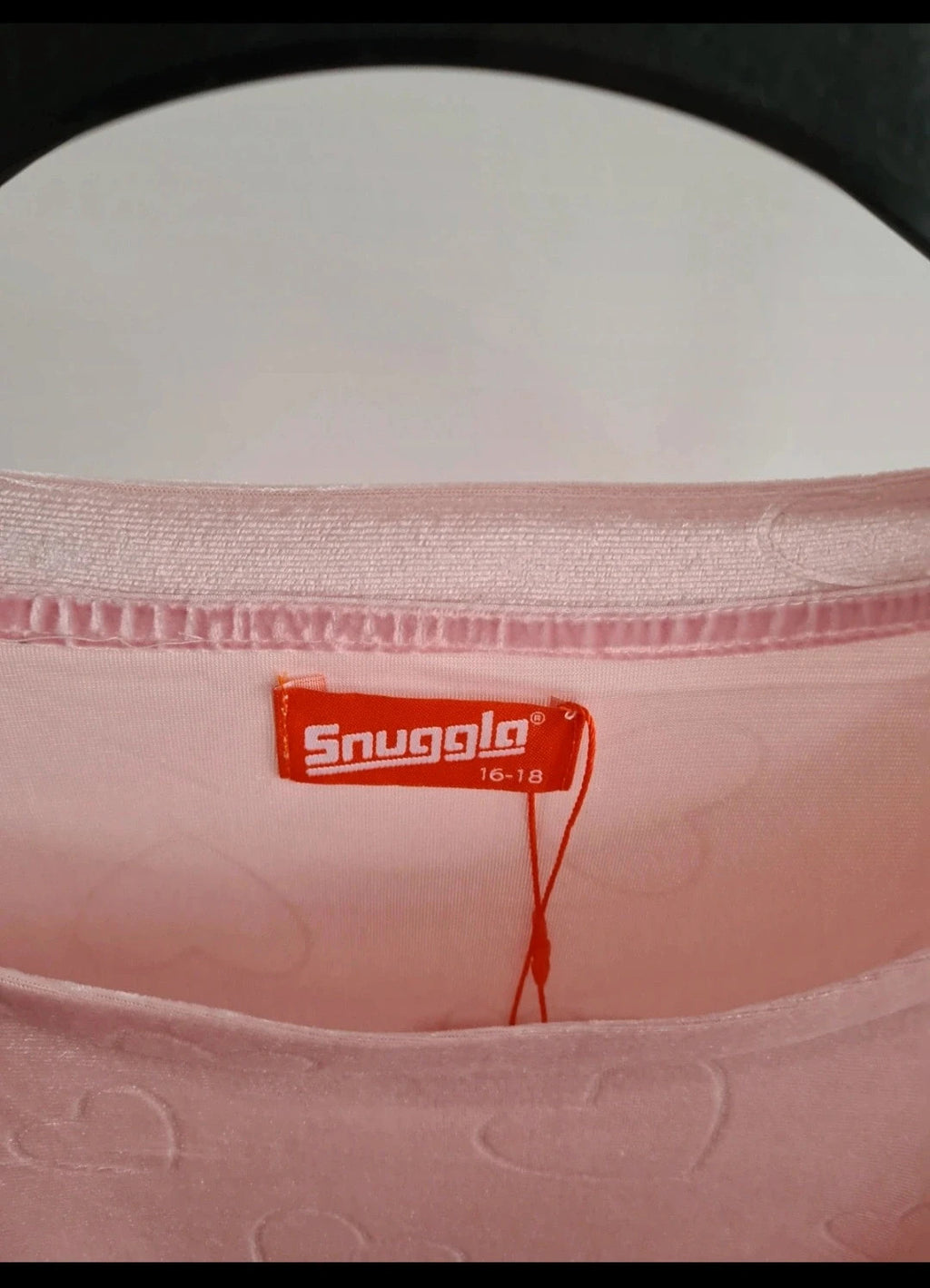 Snugglo women pyjamas set soft velour jumper pants nightwear loungewear pink hearts 2XL-3XL/16-18