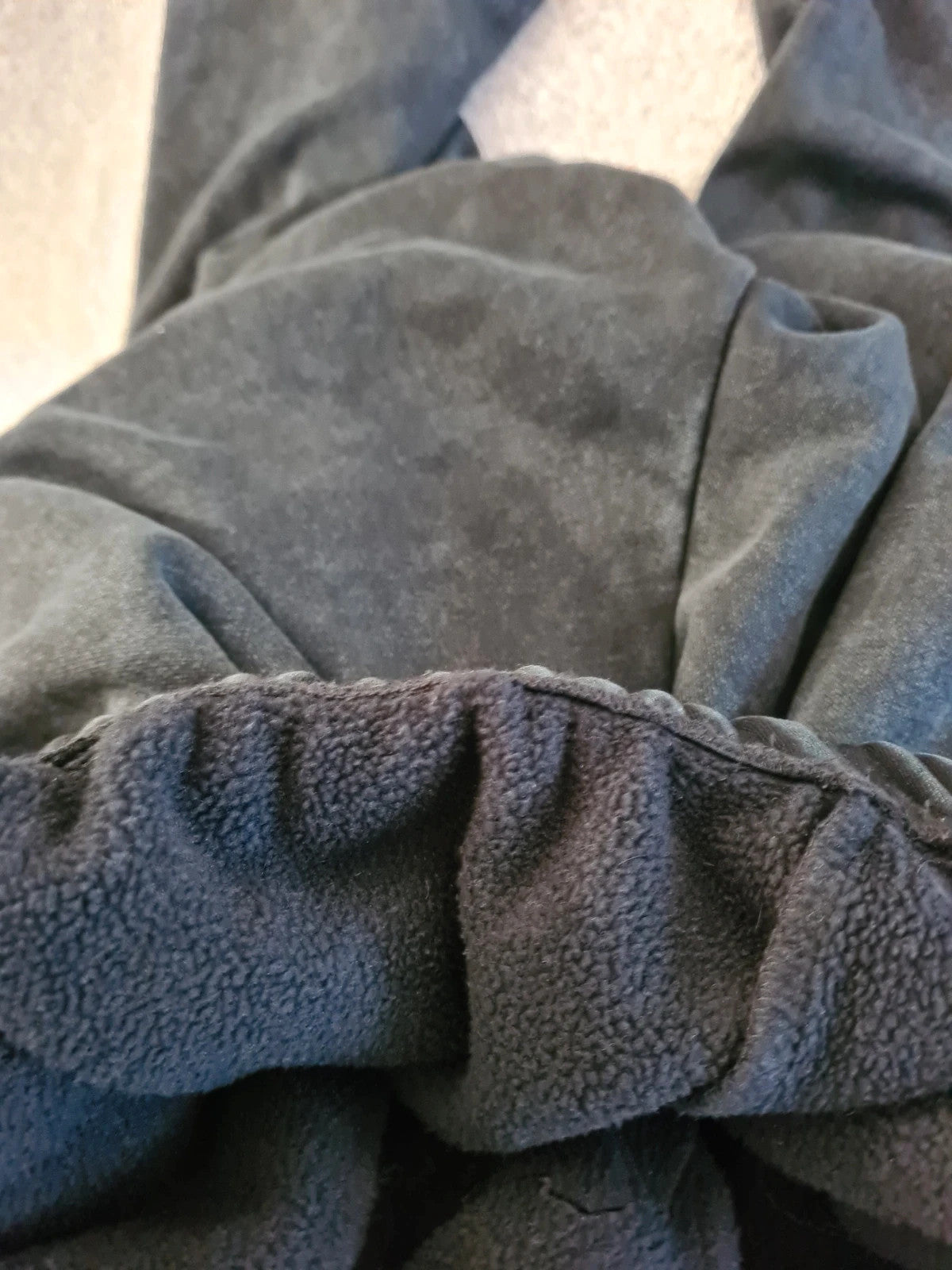Sumwon men athletic washed black sweatpants straight leg cotton blend warm fleece joggers XS/S