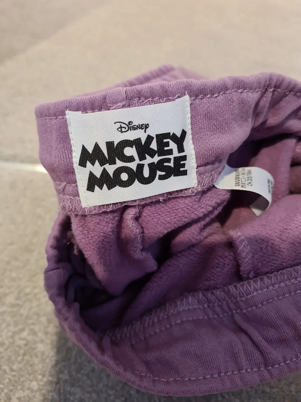 DisneyStore women purple cotton sweatpants Mickey Mouse joggers lounge casual cotton XL/14