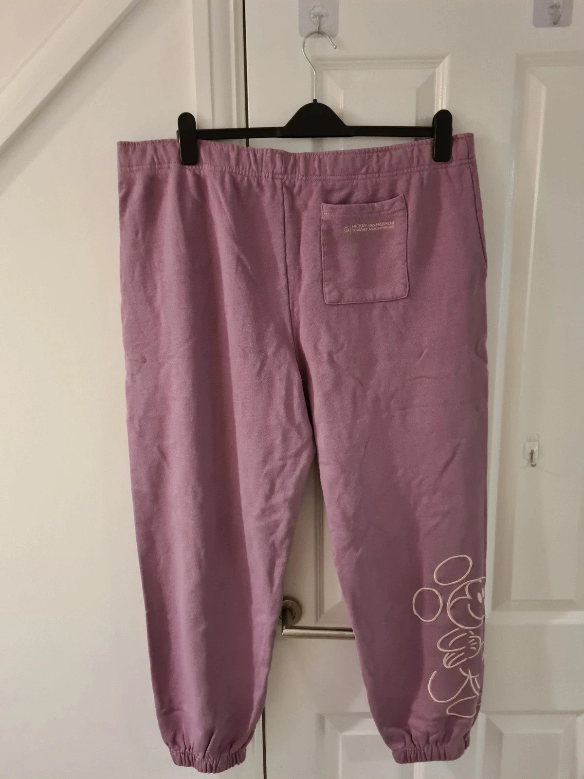 DisneyStore women purple cotton sweatpants Mickey Mouse joggers lounge casual cotton XL/14