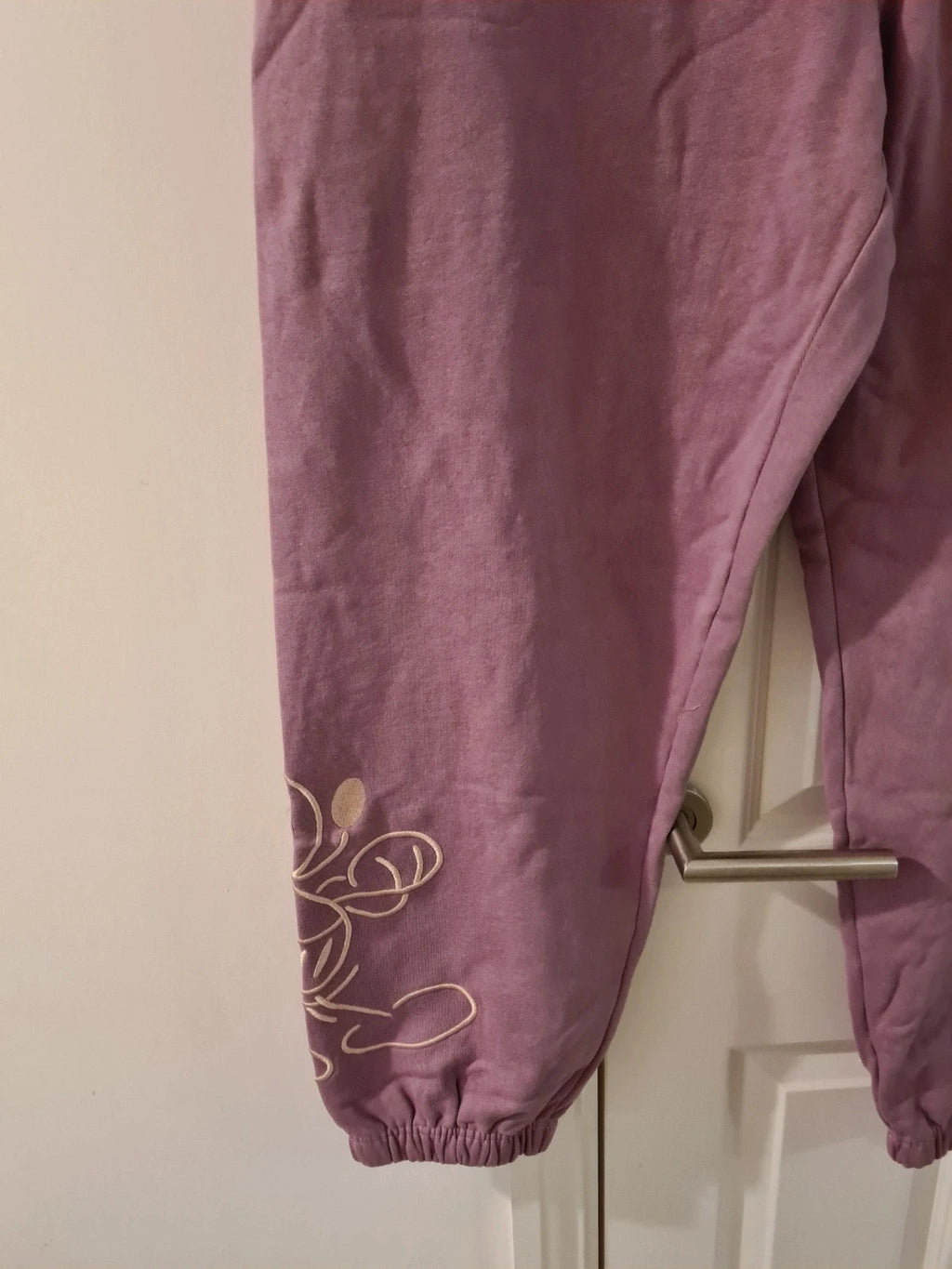 DisneyStore women purple cotton sweatpants Mickey Mouse joggers lounge casual cotton XL/14