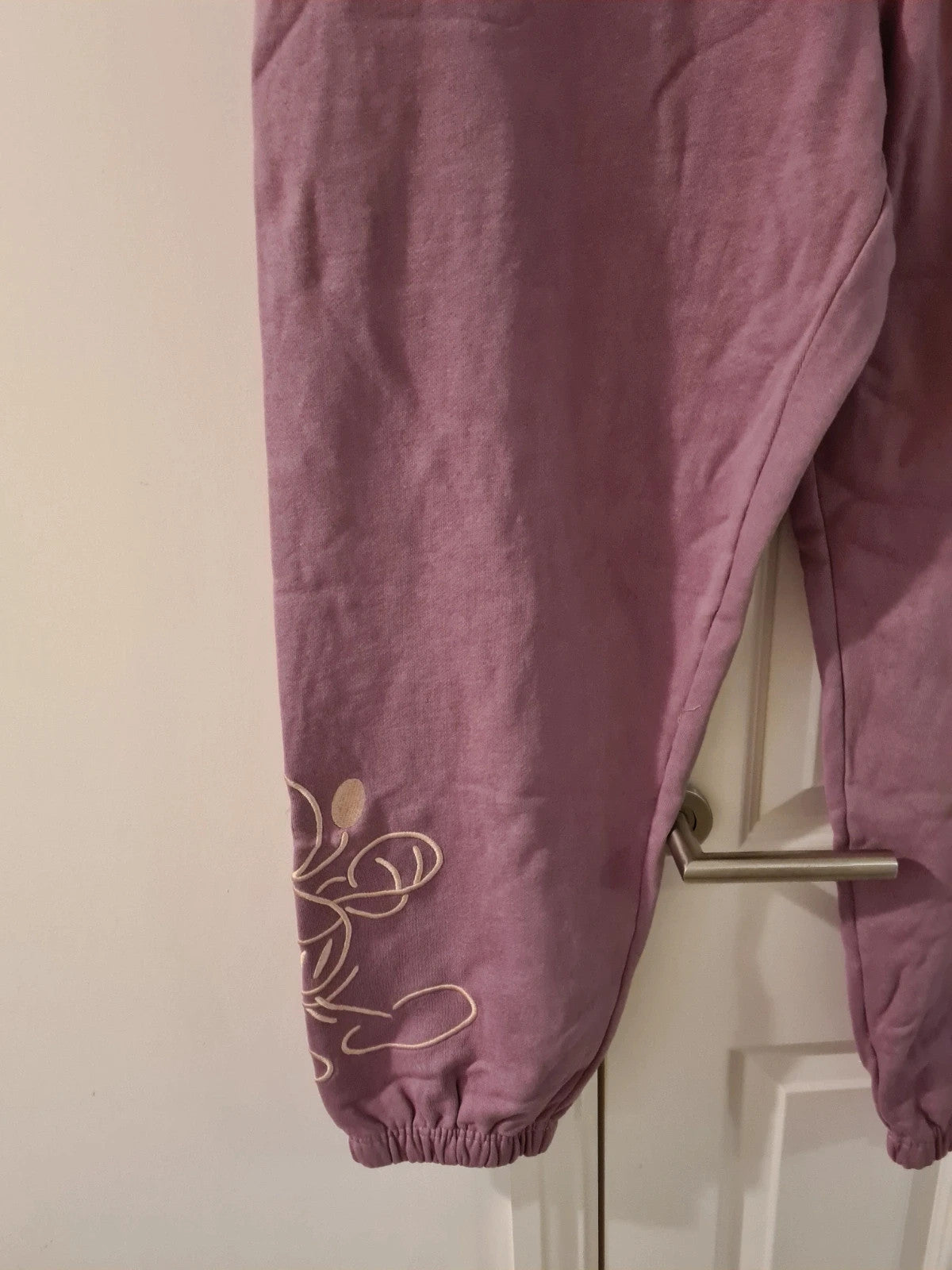 DisneyStore women purple cotton sweatpants Mickey Mouse joggers lounge casual cotton XL/14