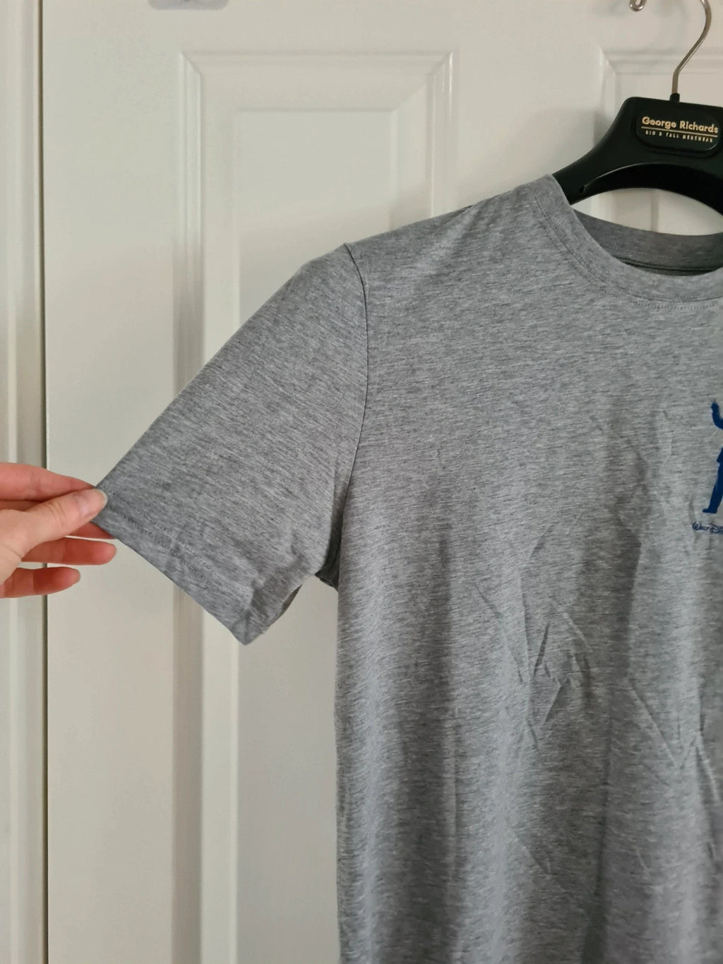 Disney women Walt Disney world 50th anniversary grey T-shirt Mickey Walt partners casual tee XS