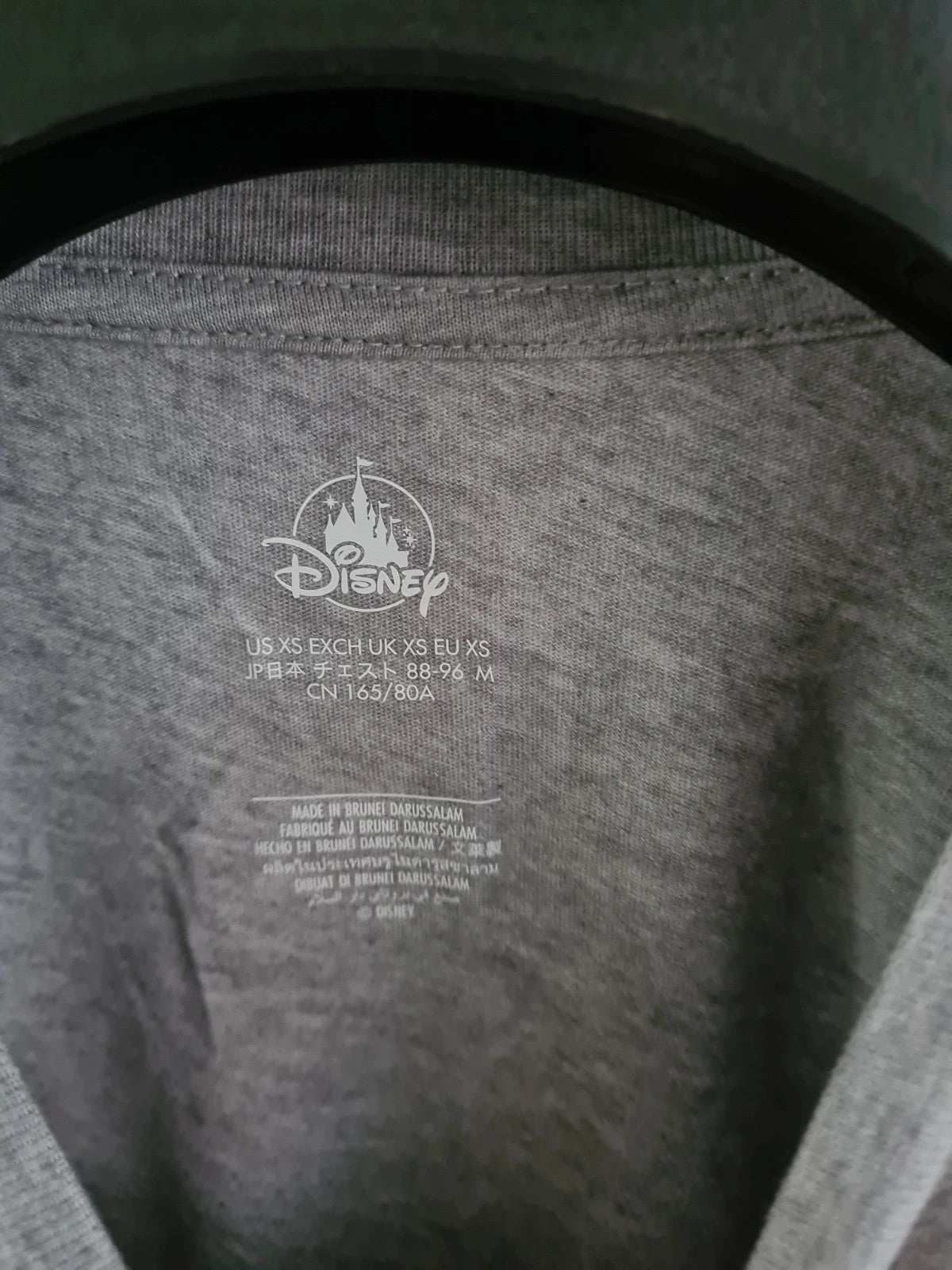 Disney women Walt Disney world 50th anniversary grey T-shirt Mickey Walt partners casual tee XS