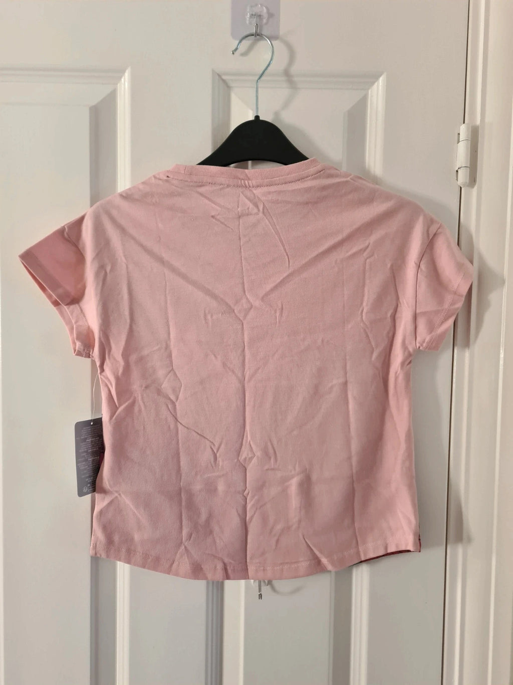 Disney girls 7/8y Encanto family short sleeve T-shirt pink/purple printed casual cotton blend top