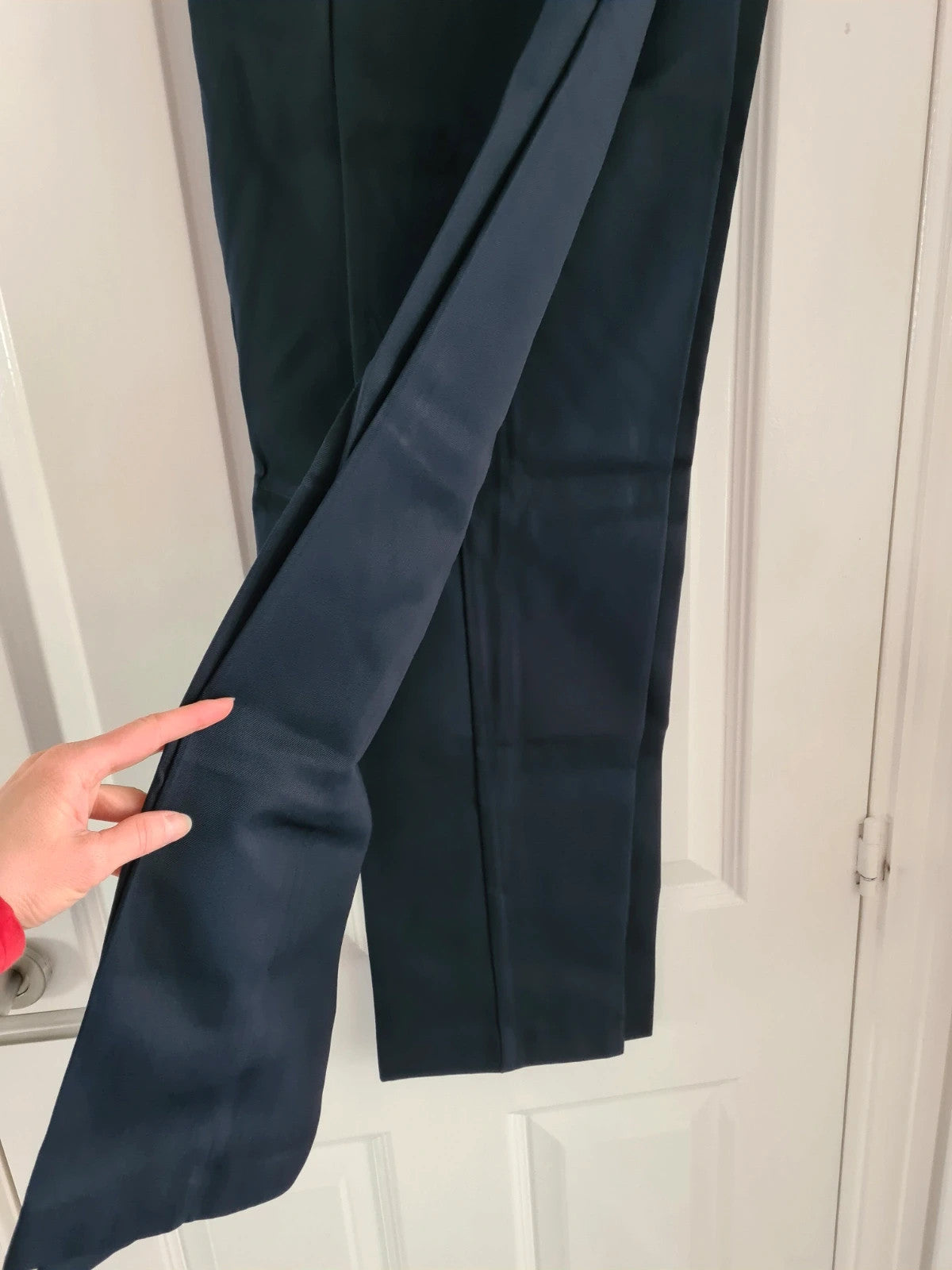 F&F boys 11/12y navy regular fit school trousers adjustable waist school uniform 2pack
