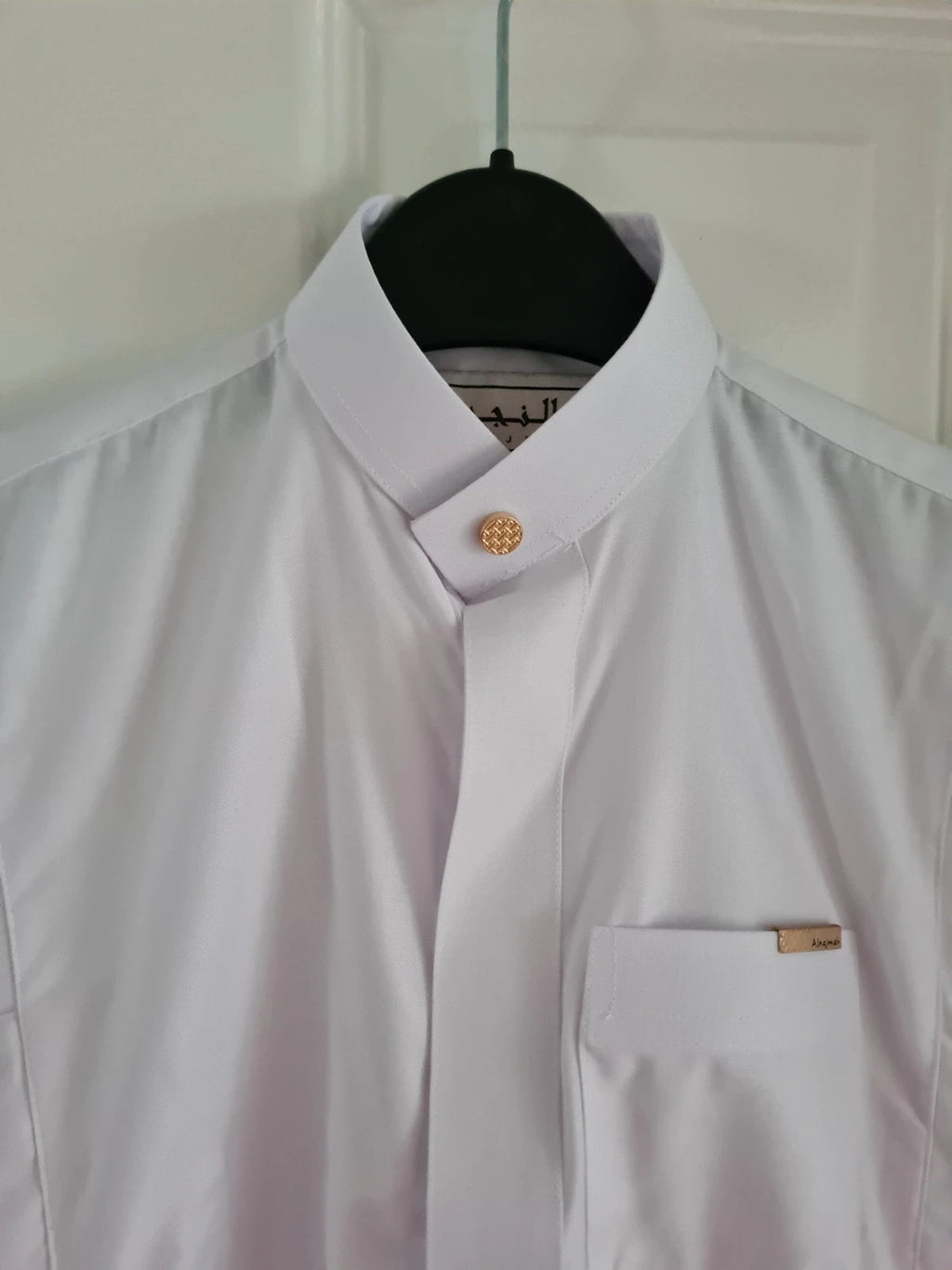 Al-najmah kids boys 5y Islamic Arab Omani white jubba thobe full length long sleeve collar neck 36"