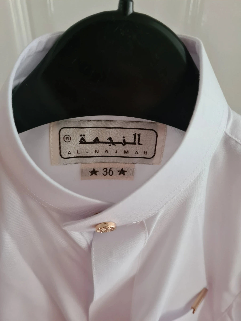 Al-najmah kids boys 5y Islamic Arab Omani white jubba thobe full length long sleeve collar neck 36"