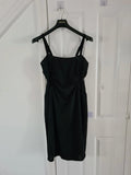 Shein curve women mini black dress straps sleeveless ruched under bust round neck 3XL/18
