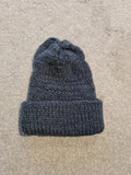 Generic unisex navy beanie hat knitt ribb pattern snow hat casual One size