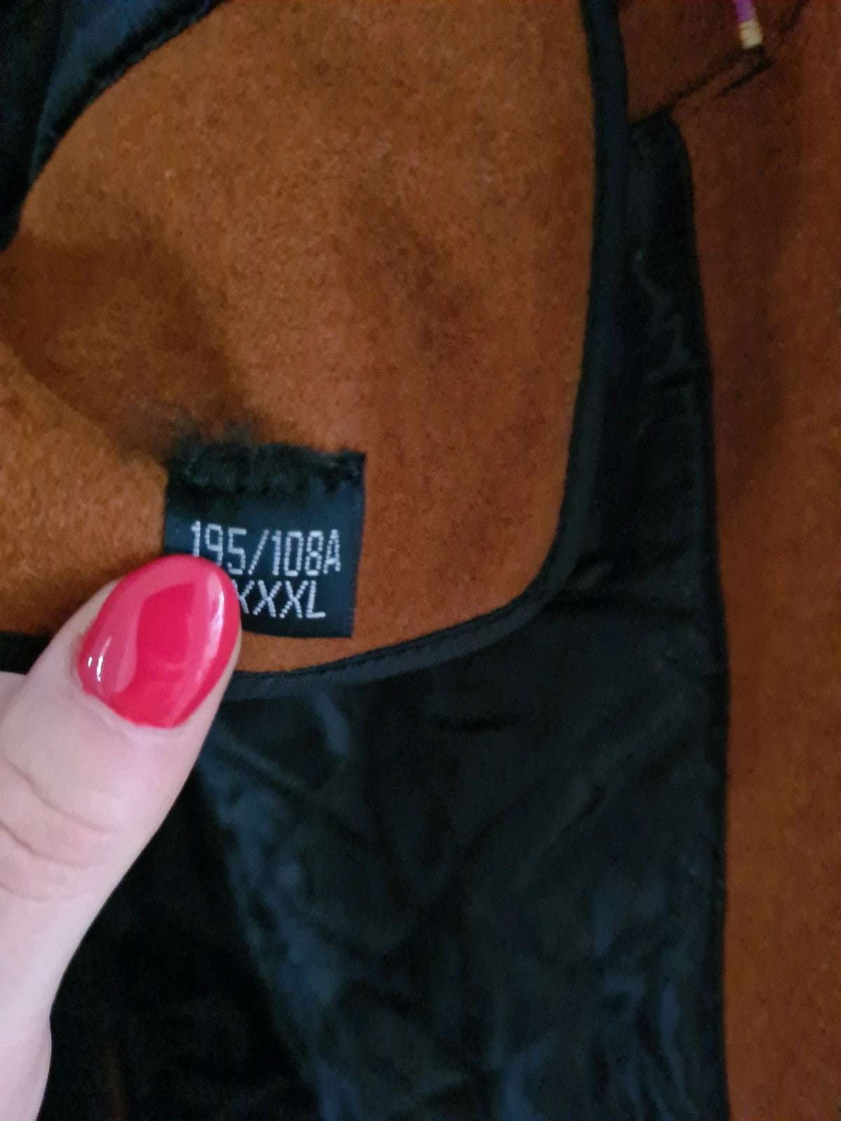 Generic men brown heavyweight blazer jacket lapel collar buttons warm coat 2XL-3XL