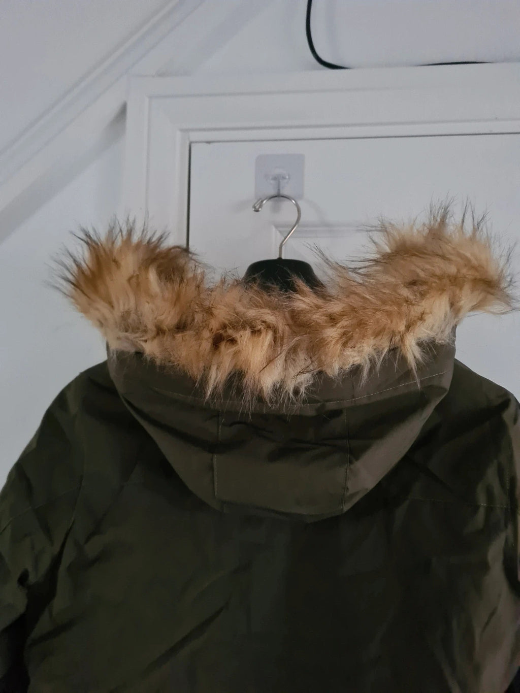 Wantdo women khaki/brown water/windproof ski jacket fleece warm coat hooded parka S