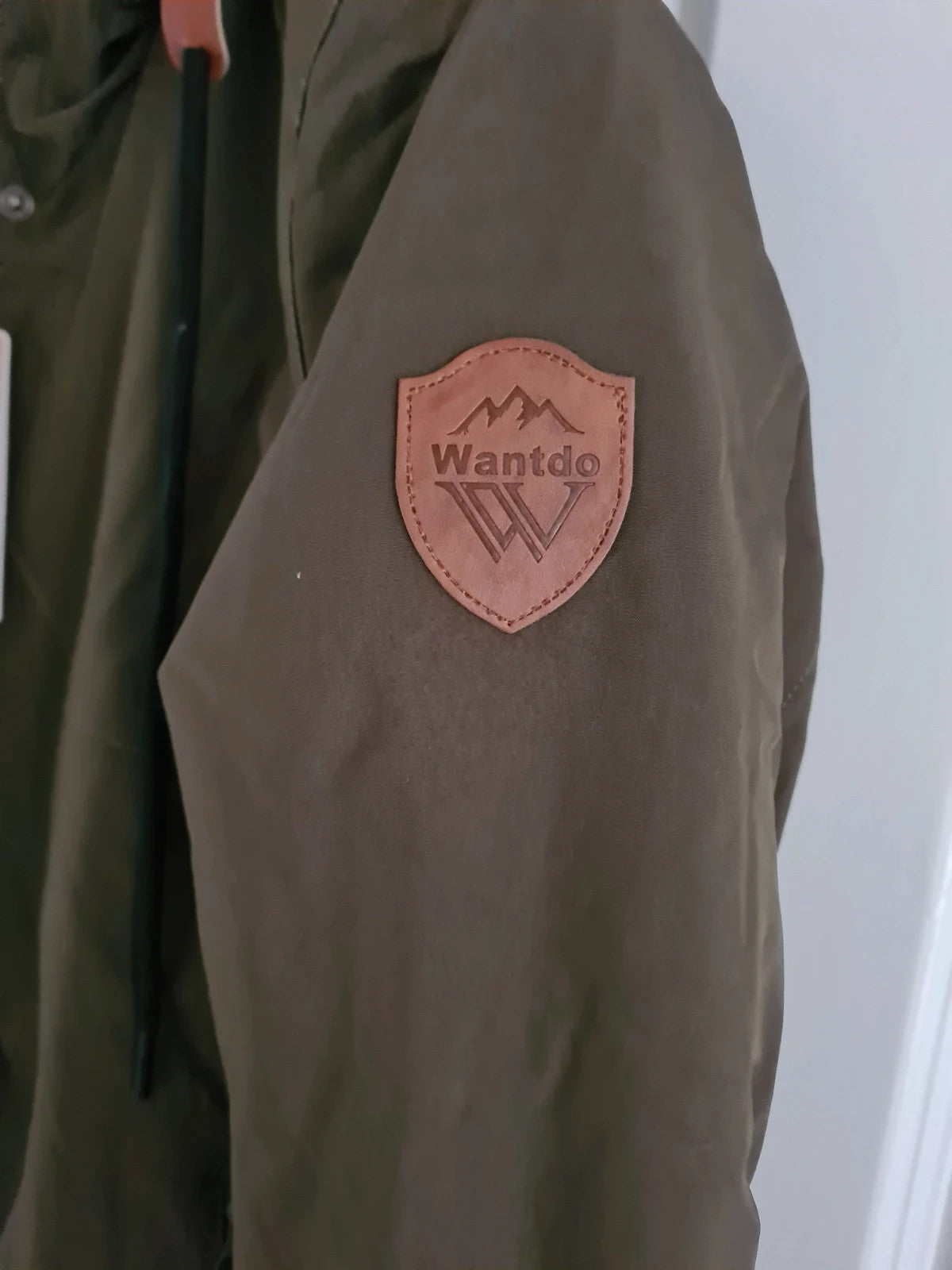 Wantdo women khaki/brown water/windproof ski jacket fleece warm coat hooded parka S