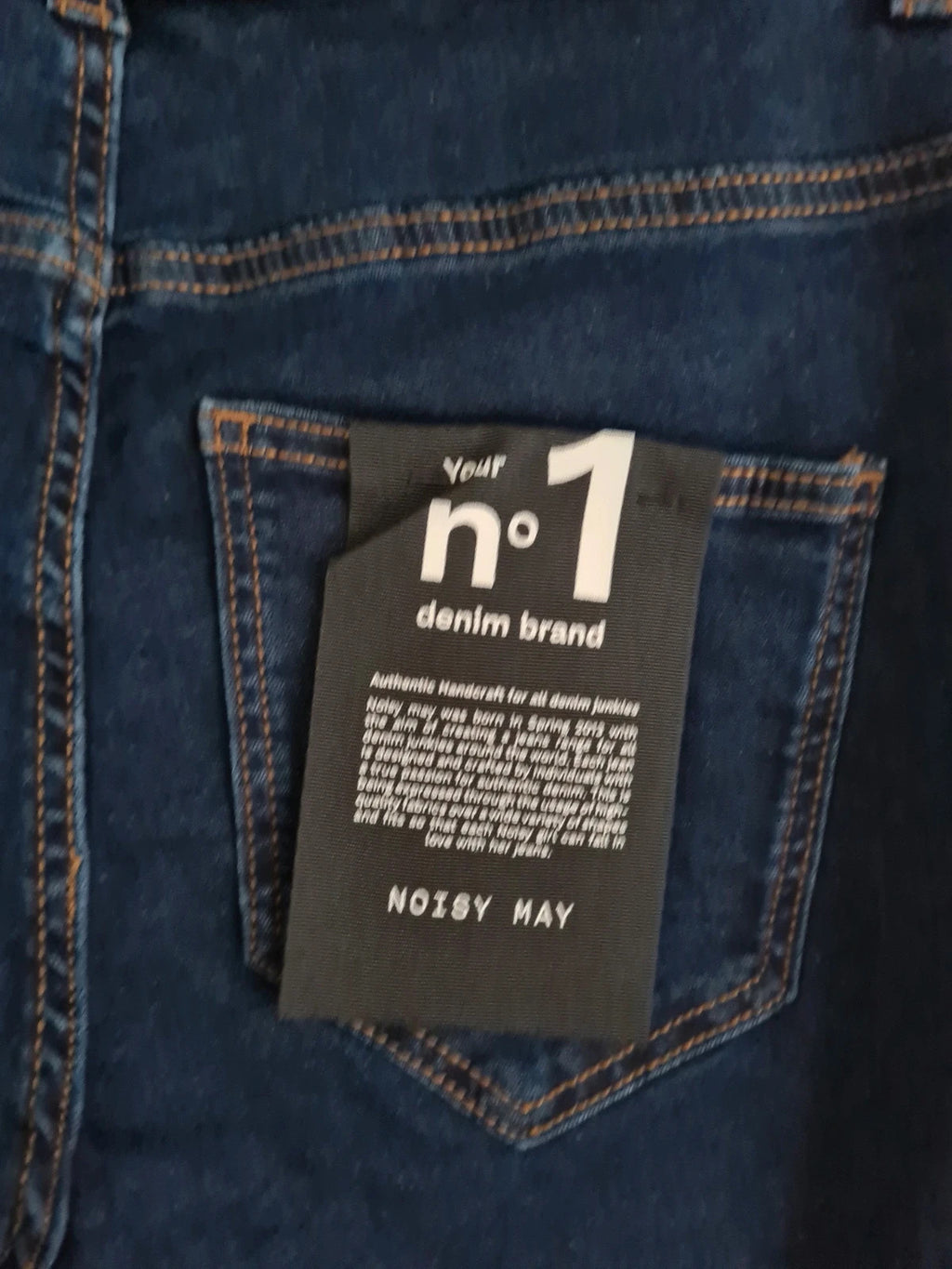 Noisy May Callie women high waist skinny leg jeans dark blue denim trousers cotton rich XS/W27