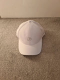 Druids women white golf cap timeless sport look headwear with logo casual one size