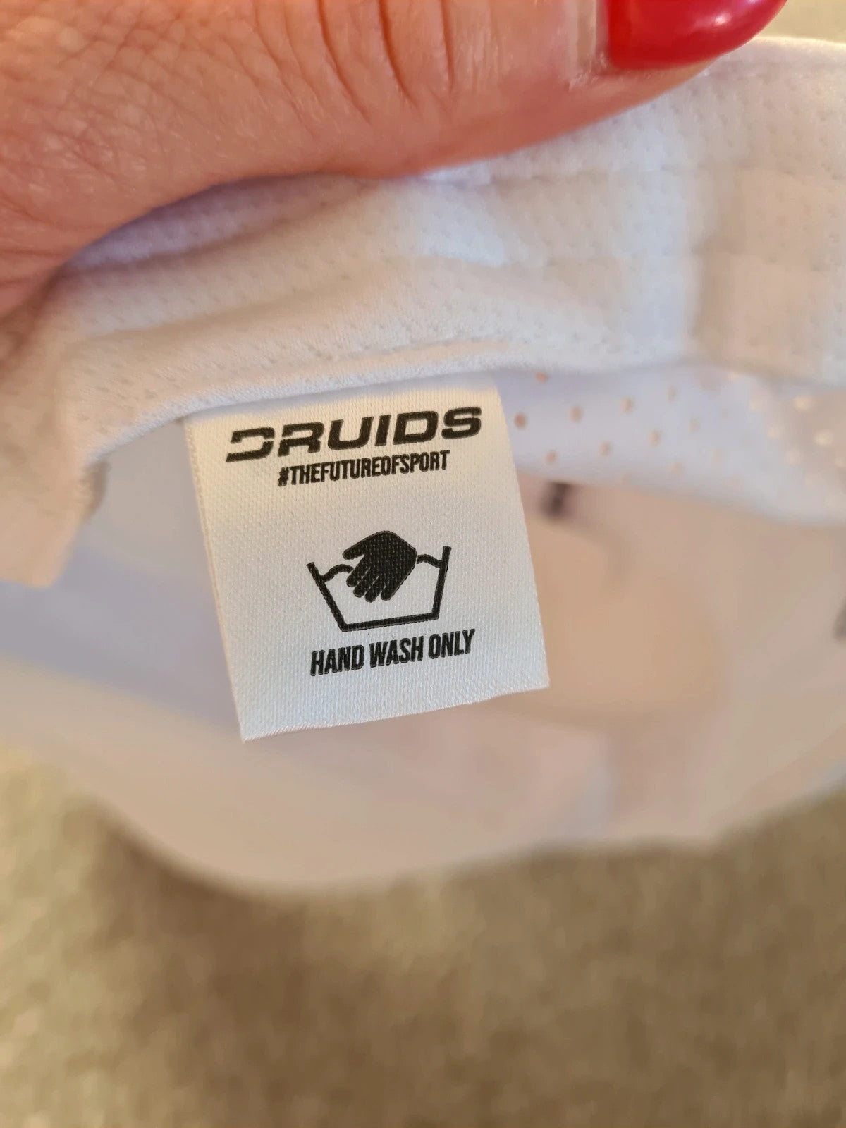 Druids women white golf cap timeless sport look headwear with logo casual one size