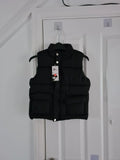 Tiktok shop kids 6y black sleeveless gilet body warmer zip up high neck warm