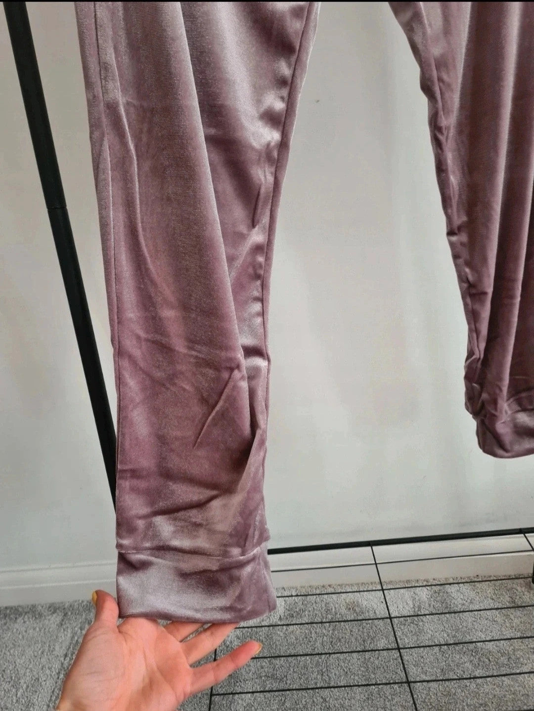 Snugglo women pyjamas set velour hoodie pants nightwear loungewear purple soft cosy 2XL-3XL/UK16-18