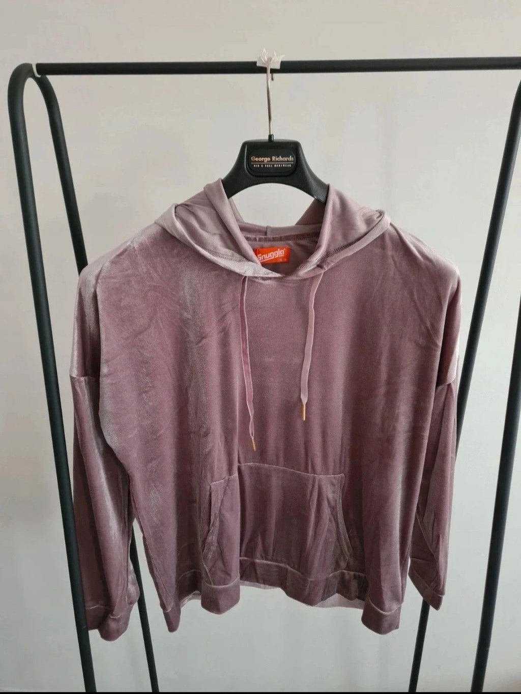 Snugglo women pyjamas set velour hoodie pants nightwear loungewear purple soft cosy 2XL-3XL/UK16-18